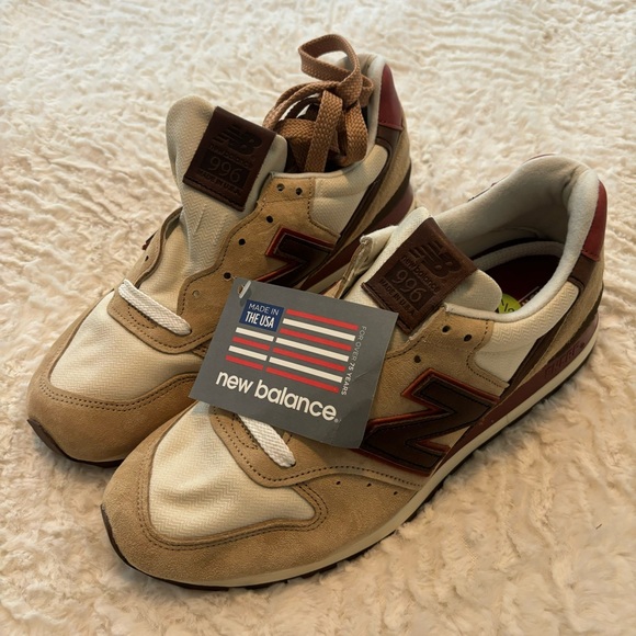 New Balance 996 'Horween Leather Tan' M996DCB Mens 9.5 Wmn 11 NWT - Picture 3 of 12